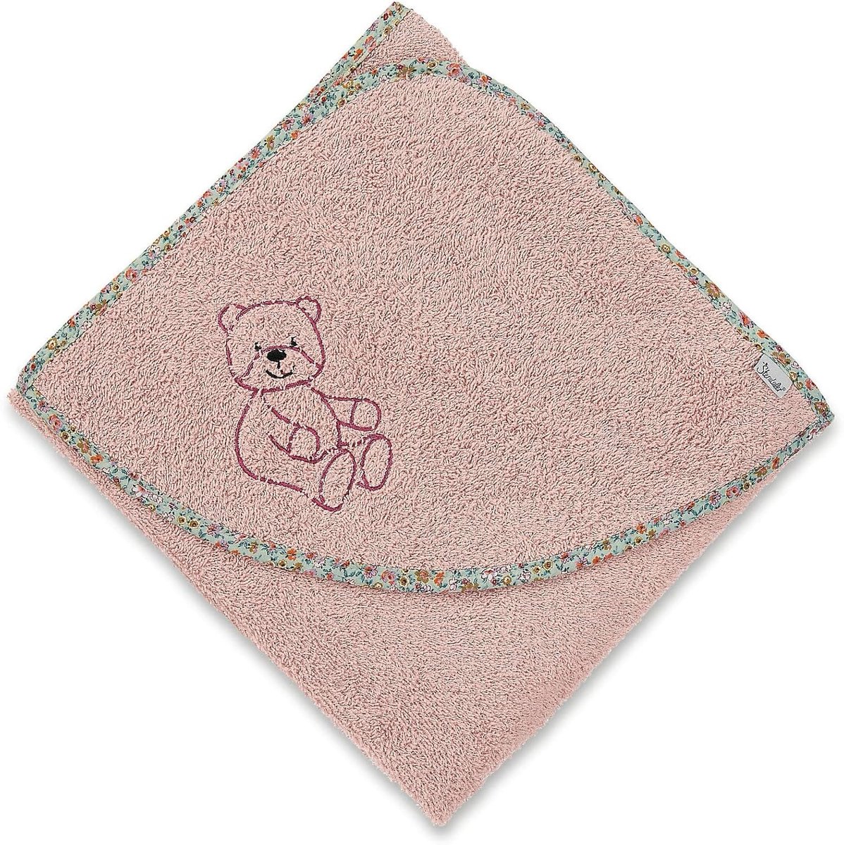 Zachte Badhanddoek met Capuchon voor Baby en Peuter 100x100 cm Roze