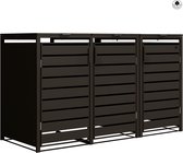4gardenz® Premium Kliko Ombouw 3 bakken - Containerombouw - Zwart