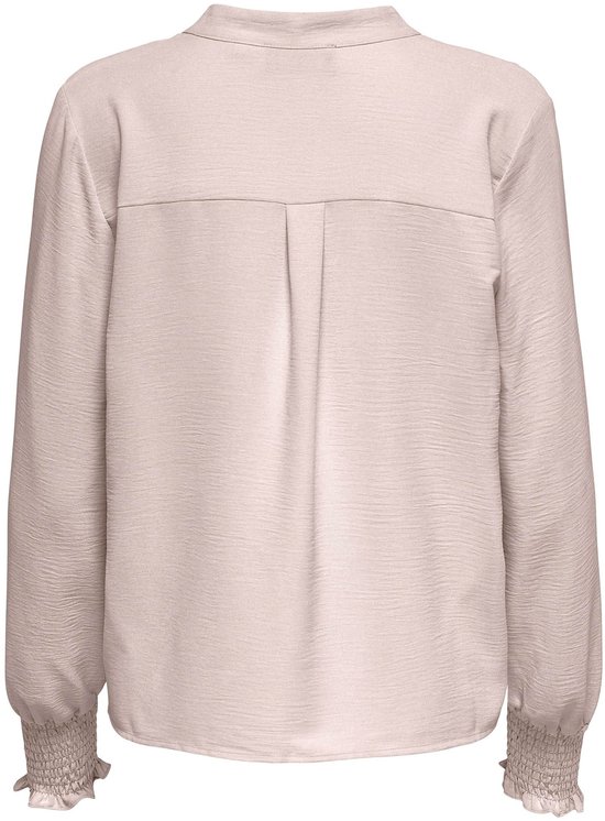Only Blouse Onlmette V-neck Ls Smock Top Noos W 15284309 Gris Morn Femme Taille - XL