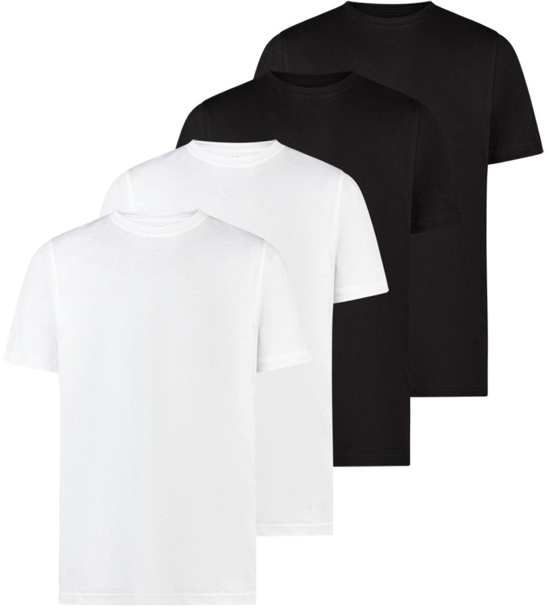 LERROS Heren t-shirt 4 pack Basic