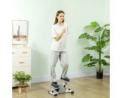 REDOM - Ministepper - Draaibeweging En LCD-Scherm - Voor Thuisgebruik - Kunststof - Grijs - 50,5 x 31,5 x 26 cm