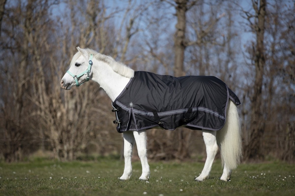 DKR SPORTS MINI REGENDEKEN LUXE MET FLEECE Zwart