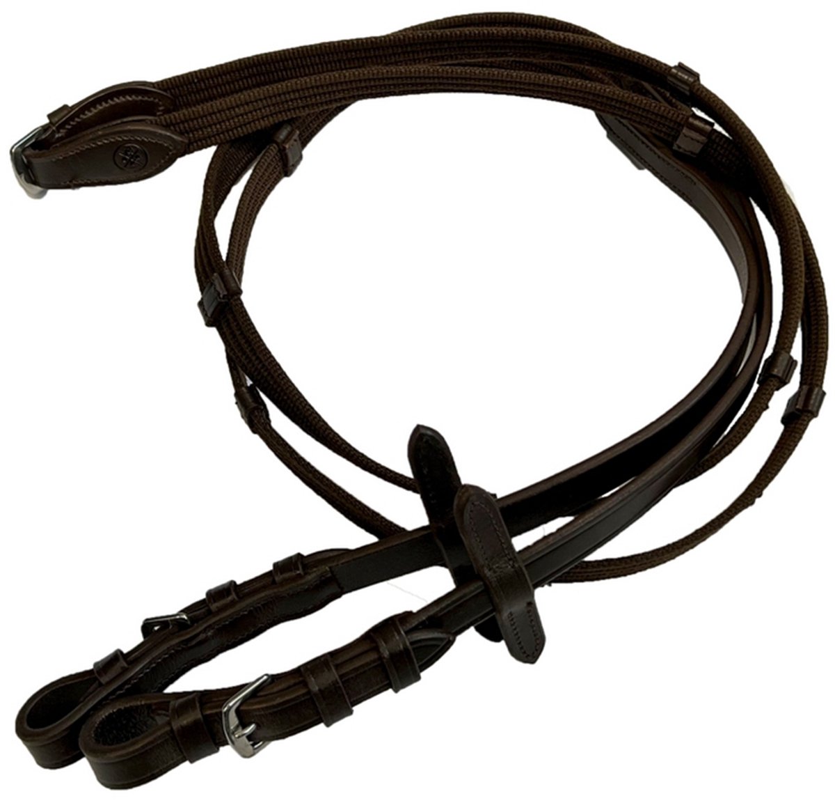 DKR SPORTS WEBBAND TEUGELS MET STOPS Bruin