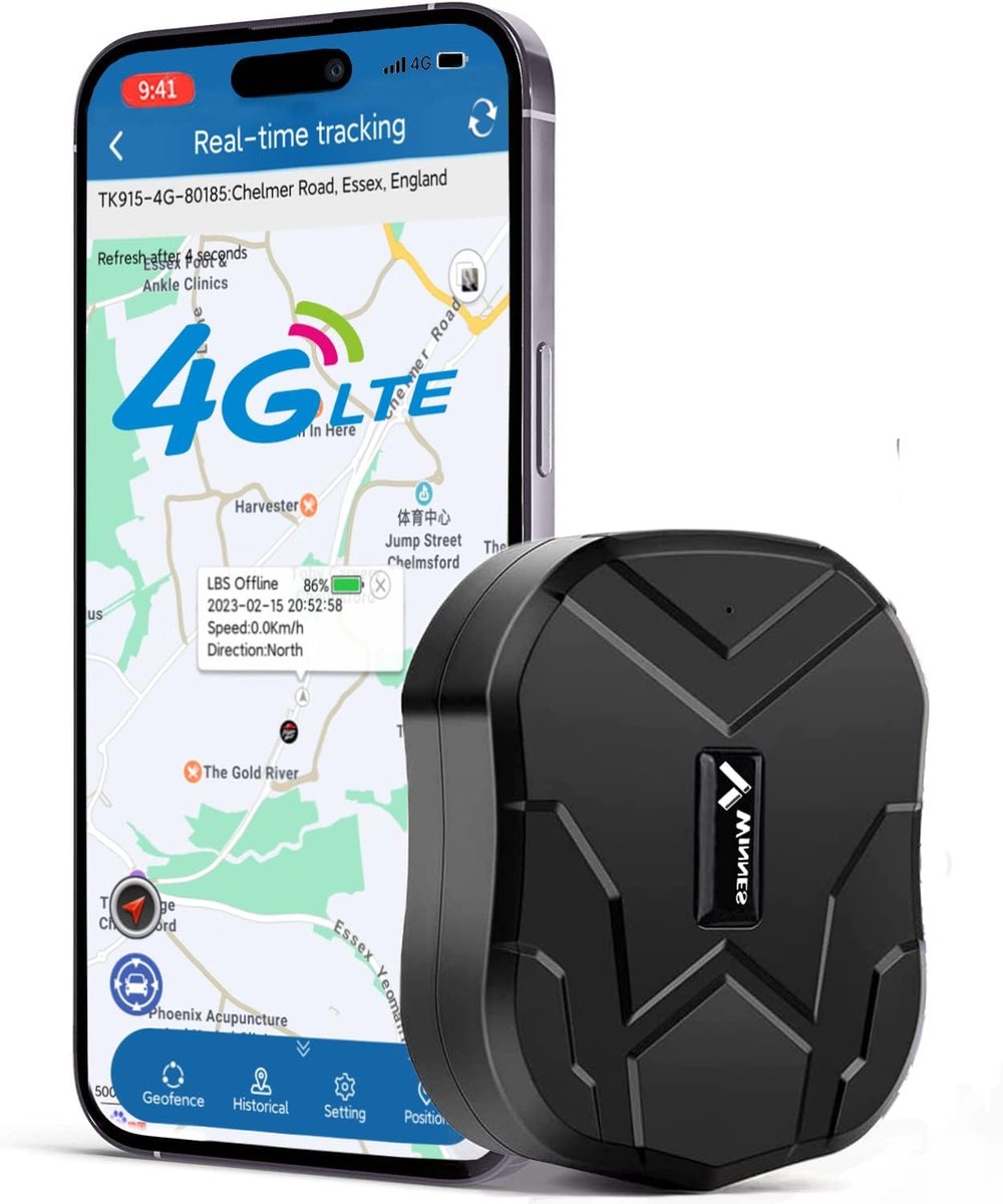 4G GPS Tracker voor Voertuigen met Sterke Magneet en Real-Time Tracking