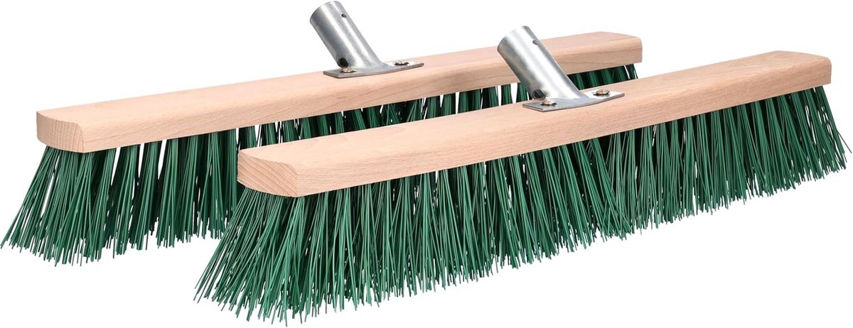 Set van 2 Veegborstels 50cm - Robuuste Wegenbezem voor Buiten, Tuin en Bestrating