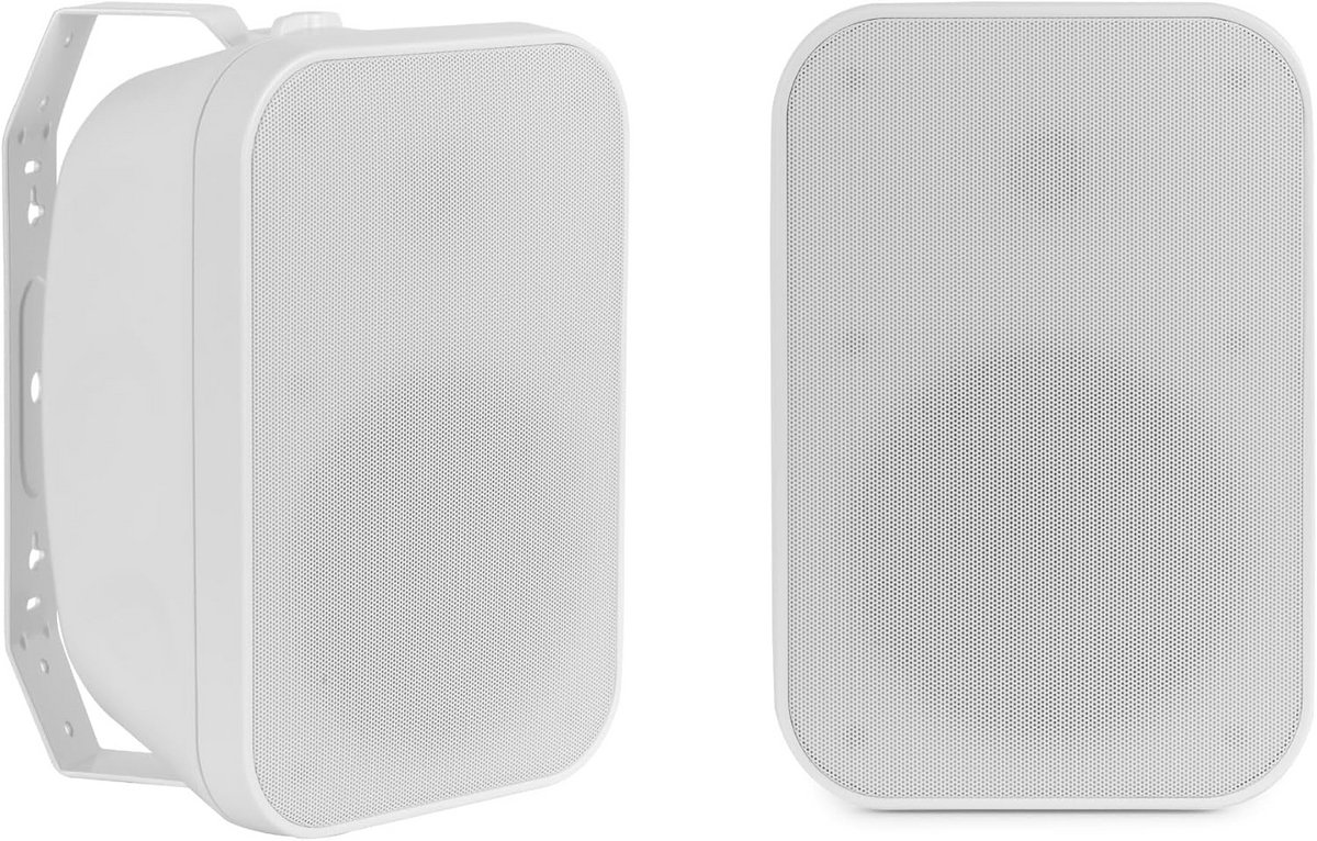 Set van 2 Waterdichte Buitenluidsprekers Wit 50 Watt voor Tuin en Terras