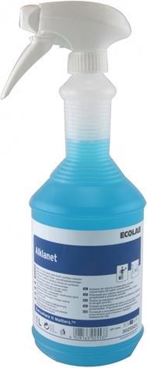 Ecolab Glas- en interieurreiniger alklanet, fles 12X1 ltr