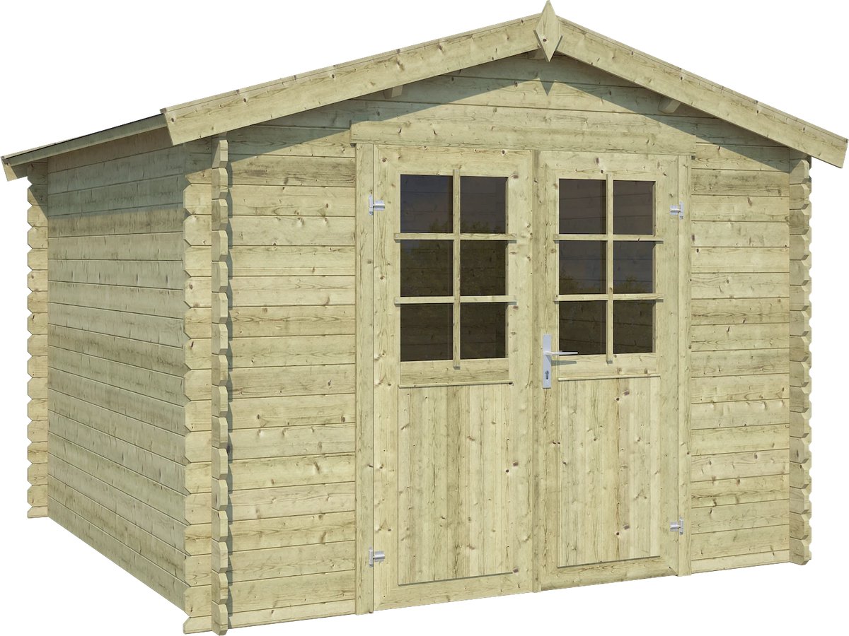 Blokhut Norah 275x275 - Olijfgroen Geïmpregneerd