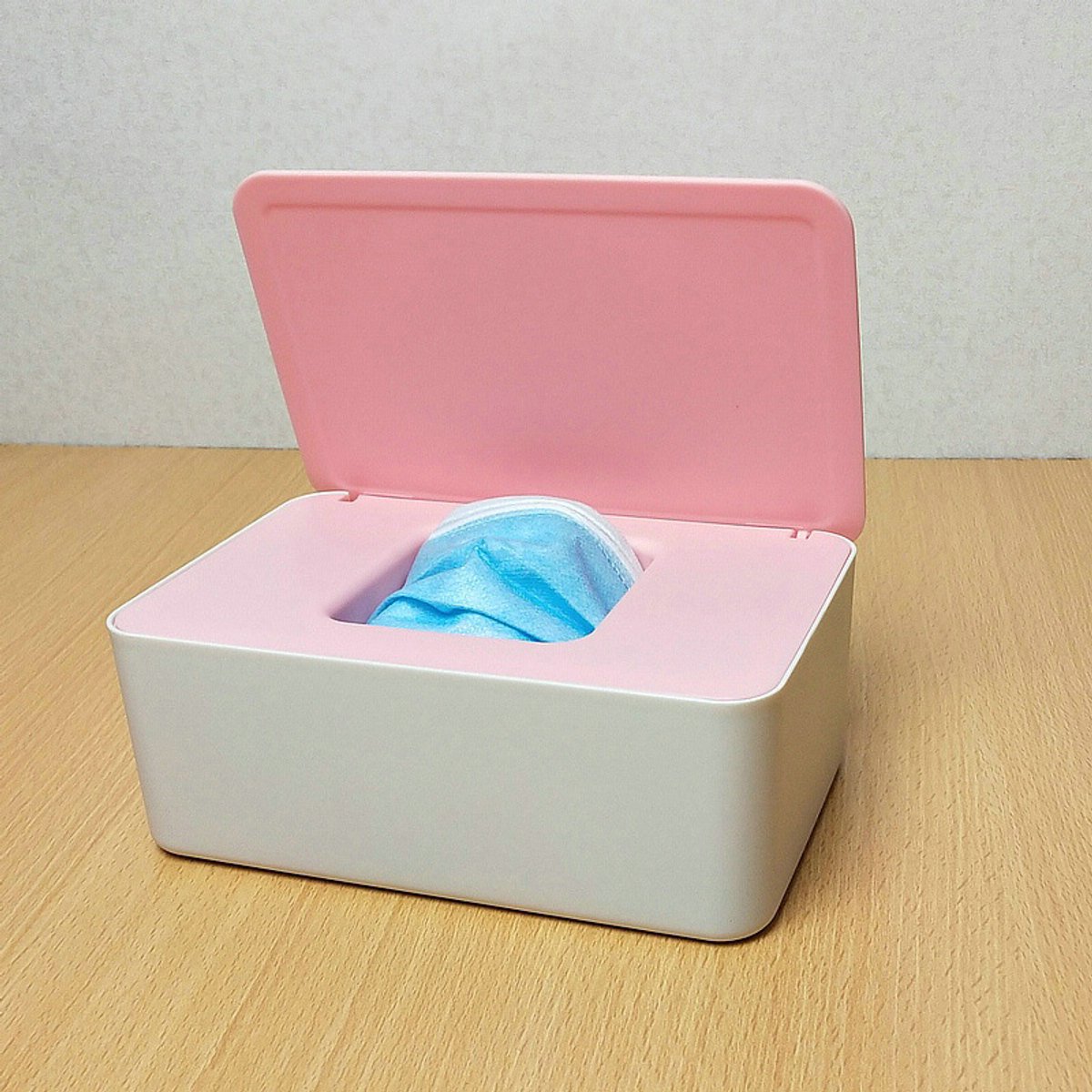 Oneay Opbergdoos voor tissues, stofvrije houder voor vochtige doekjes met deksel, voor thuis, op kantoor en in de auto.