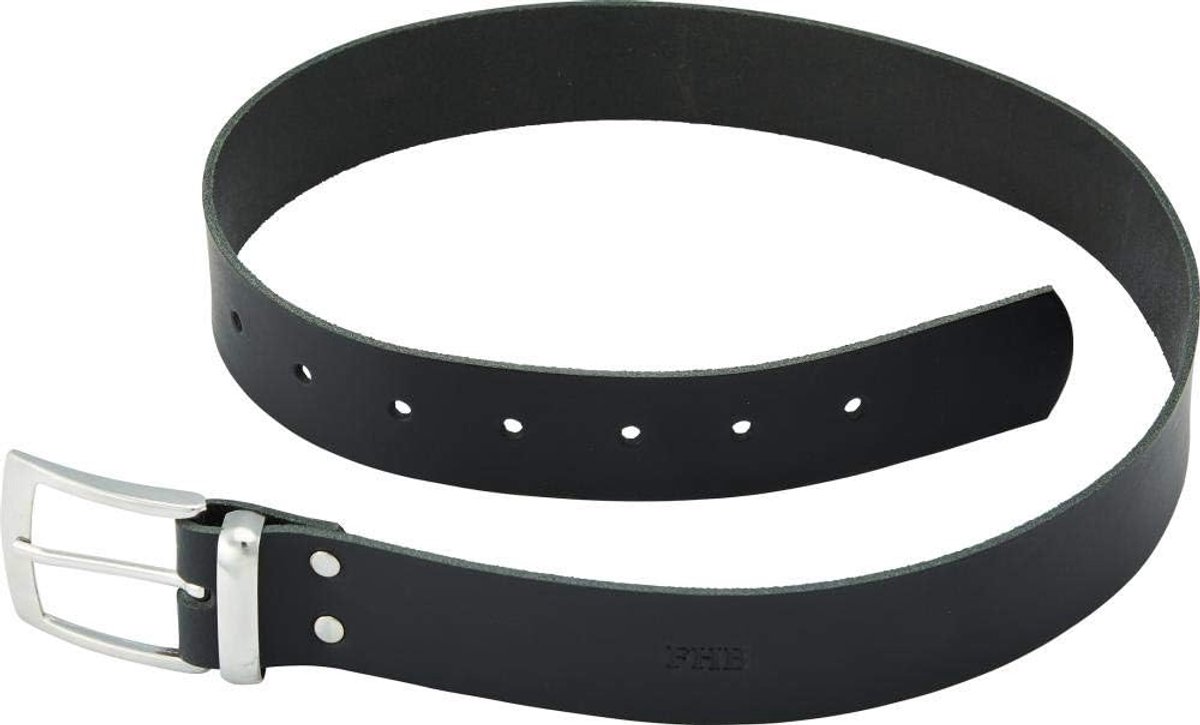 Luxe Zwarte Leren Riem - Robuust en Tijdloos
