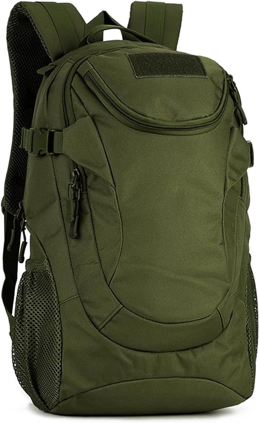 Rugzak, wandelrugzak, outdoor, waterdicht, 25 liter wandelrugzak, campusrugzak, schoolrugzak, jongens, unisex rugzak, legergroen