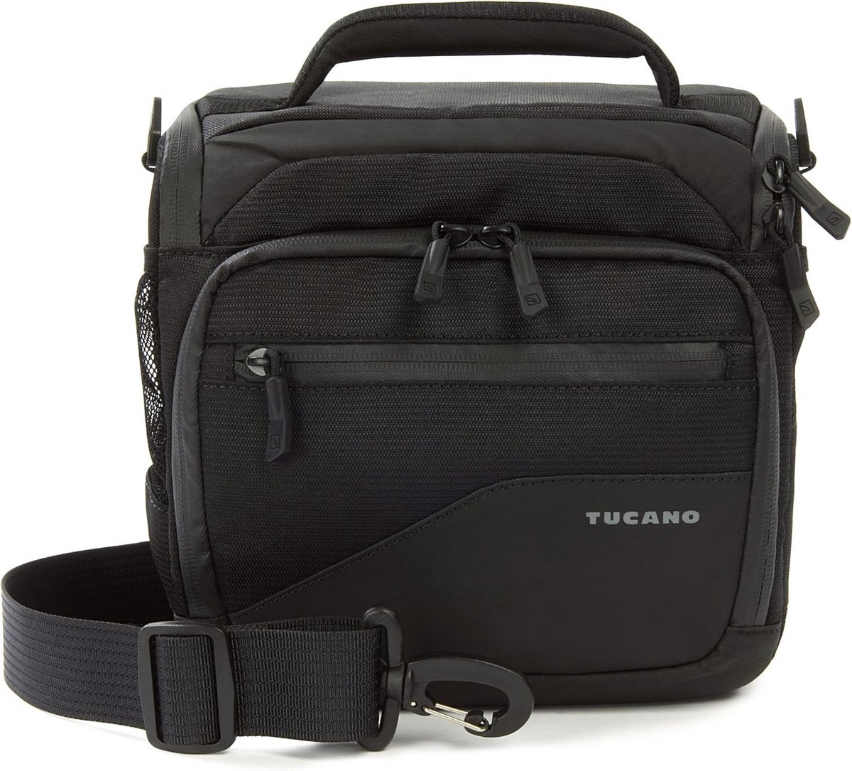 Zwarte Schoudertas voor Tablet of Laptop van 13.3 Inch - Compact en Waterafstotend