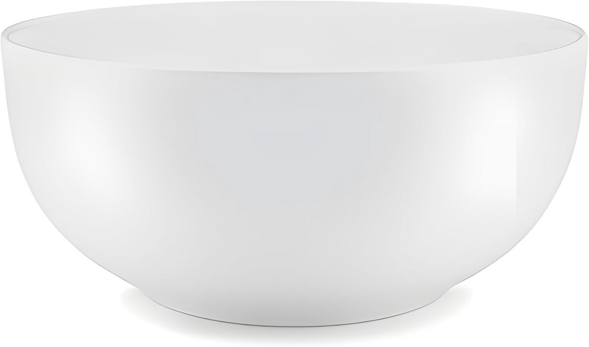 Ronde Serveerschaal Wit - Diamant Design - 25 cm Diameter