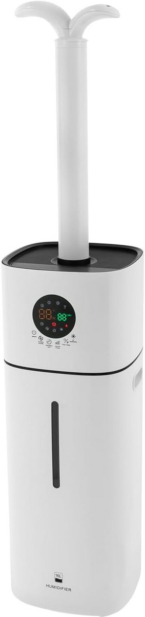 Grote 16L Luchtbevochtiger met Afstandsbediening - Ultrasone Technologie - Timer - Wit