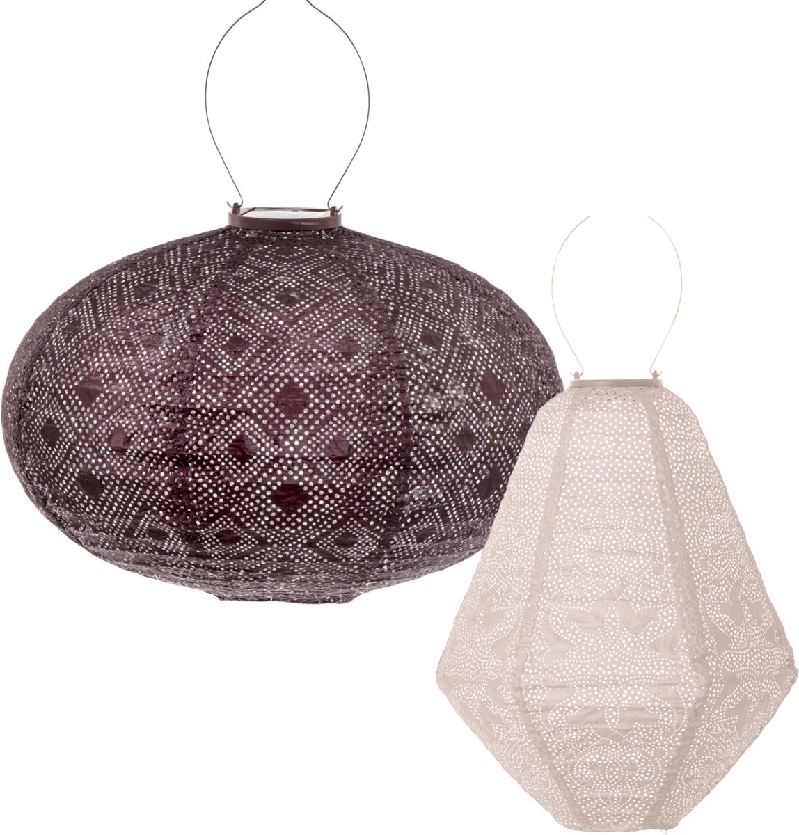 Lumiz Solar Lampion - Tuinverlichting - San Blas Set - 2 stuks