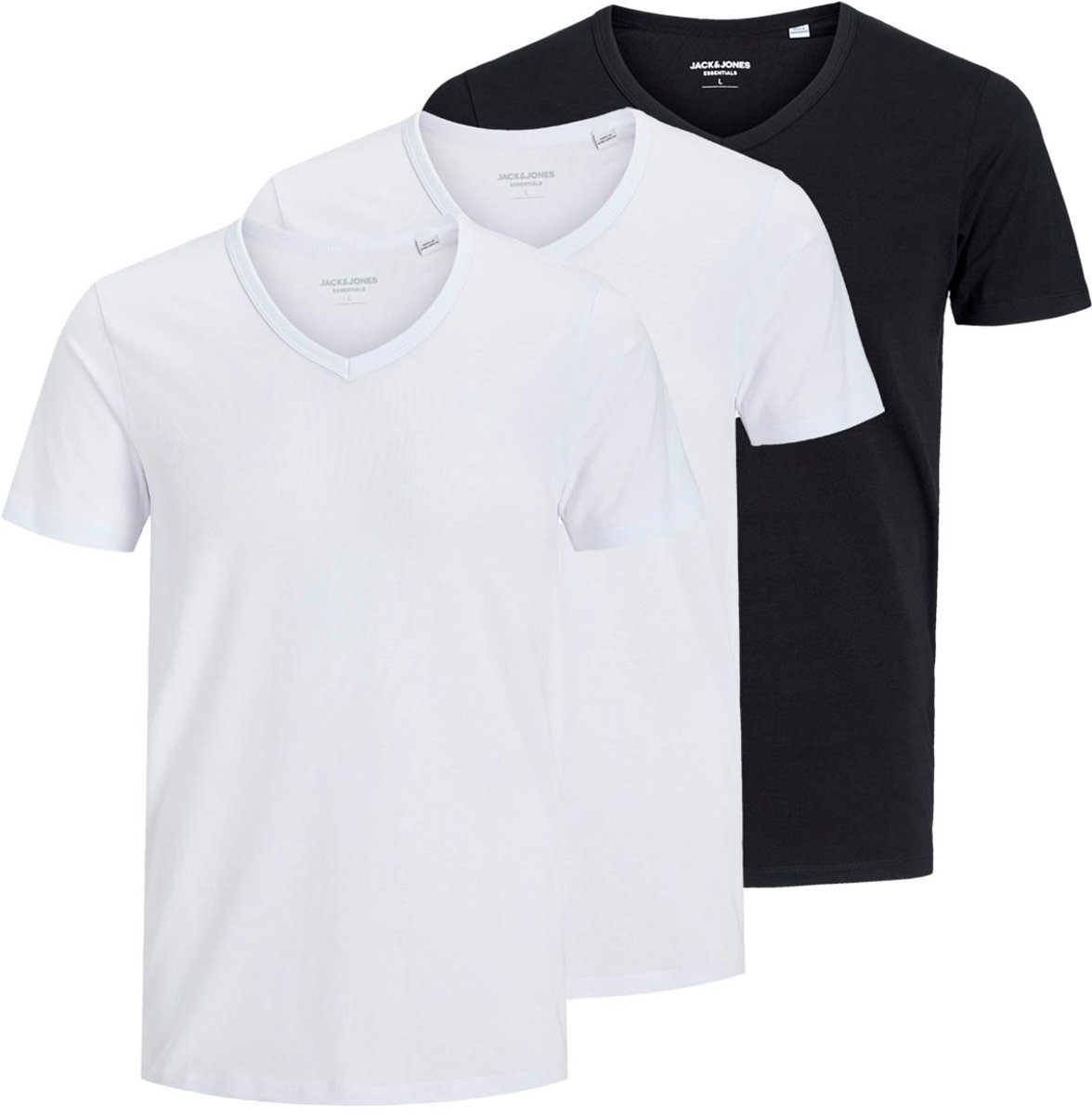 Jack & Jones Heren t-shirt 3 pack Essentials