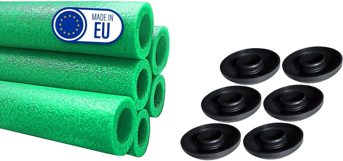 Trampoline Schuimrubberen Stangenhoezen (6 stuks) - Bescherming voor Veiligheidsnet & Palen