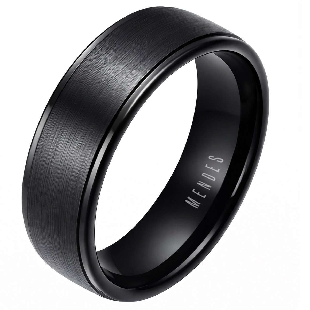 Herenring Wolfraam Zwart 8mm-19mm