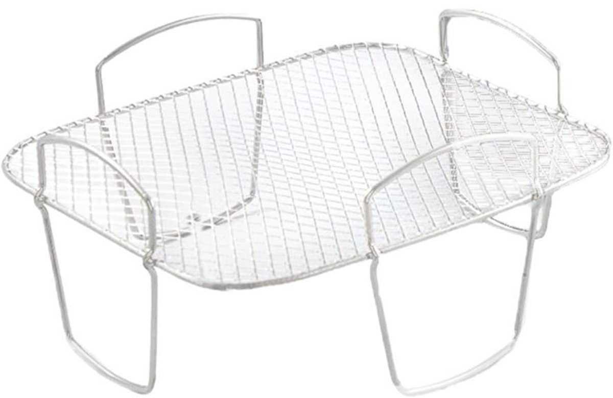 Rvs Grillrooster en Droogrek voor Heteluchtfriteuse Universele Accessoires
