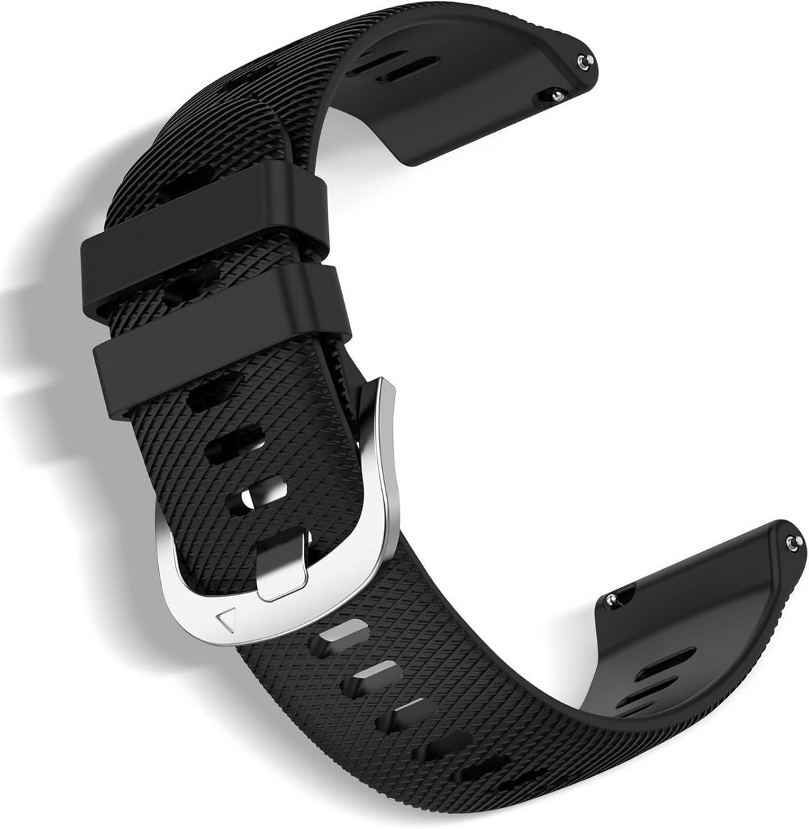 Zachte Siliconen Horlogeband voor Diverse Smartwatches 18mm 20mm 22mm