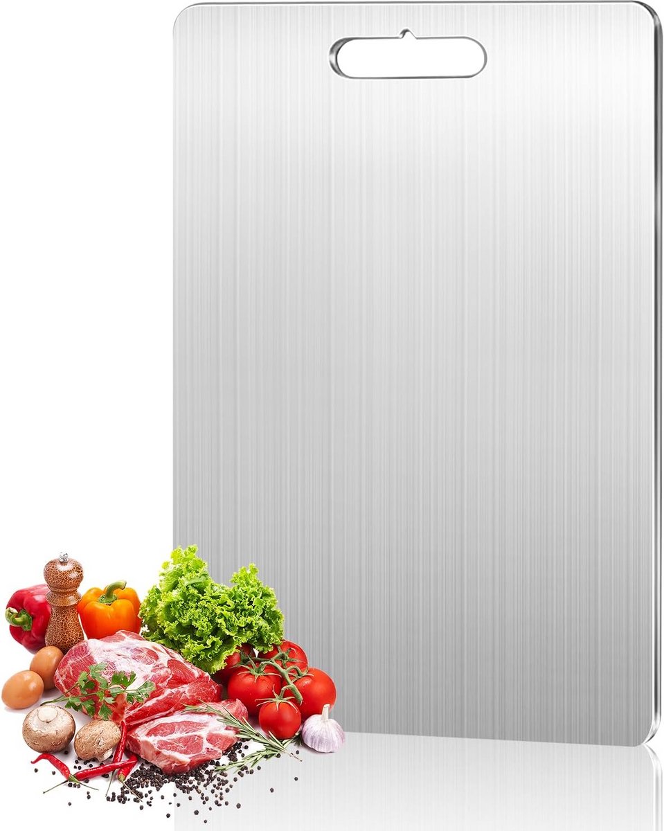 RVS Snijplank - Duurzame Metalen Snijmat voor Keuken, Buiten en Camping
