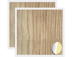 vidaXL - Zelfklevende - schroefcover - 2 - st - Artisan - Eiken - Ø - 20 - x - 0,5 - mm