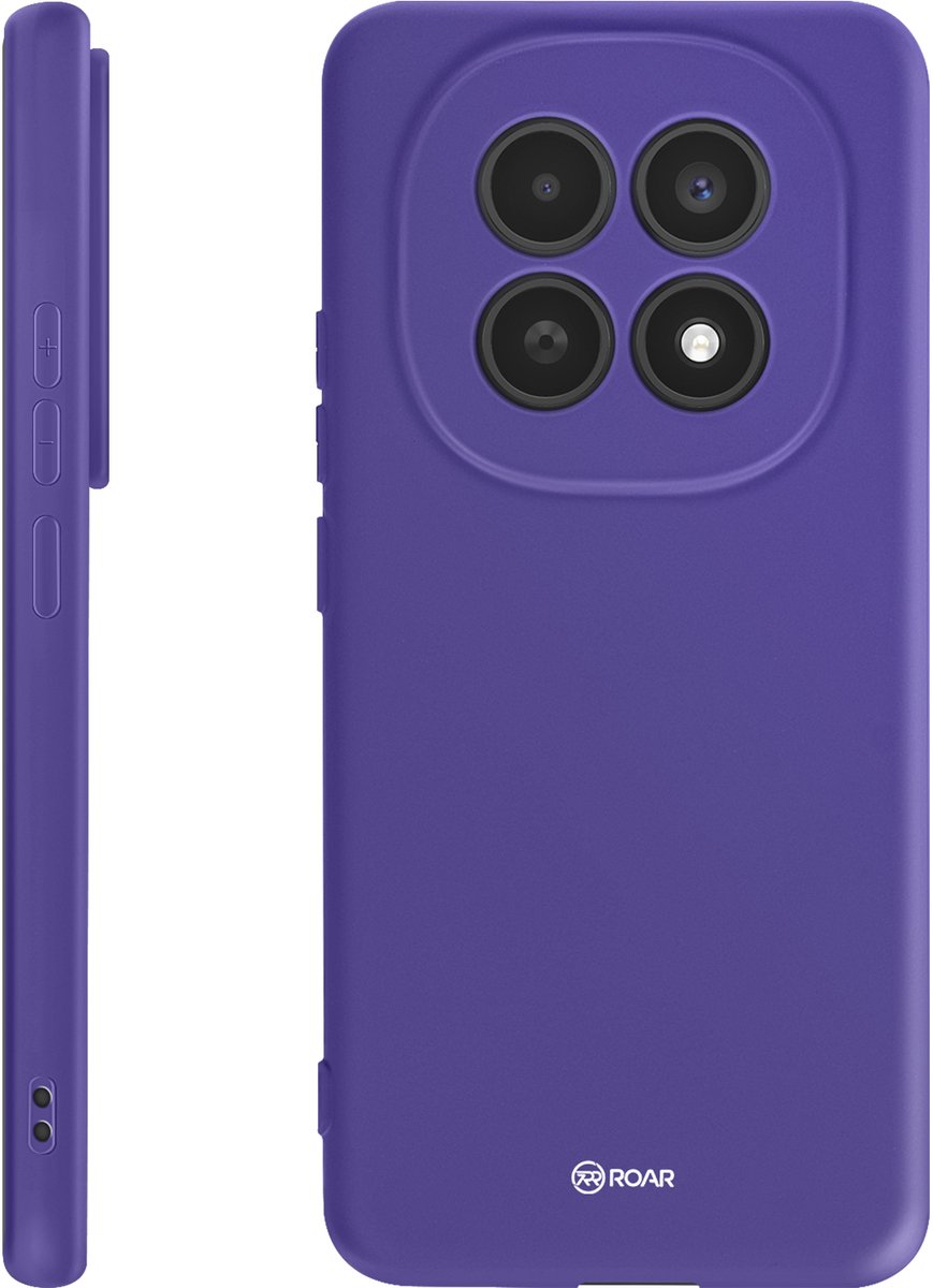 R-O-A-R, Hoesje geschikt voor Redmi Note 15 - Colorful Jelly Serie Mat, Paars