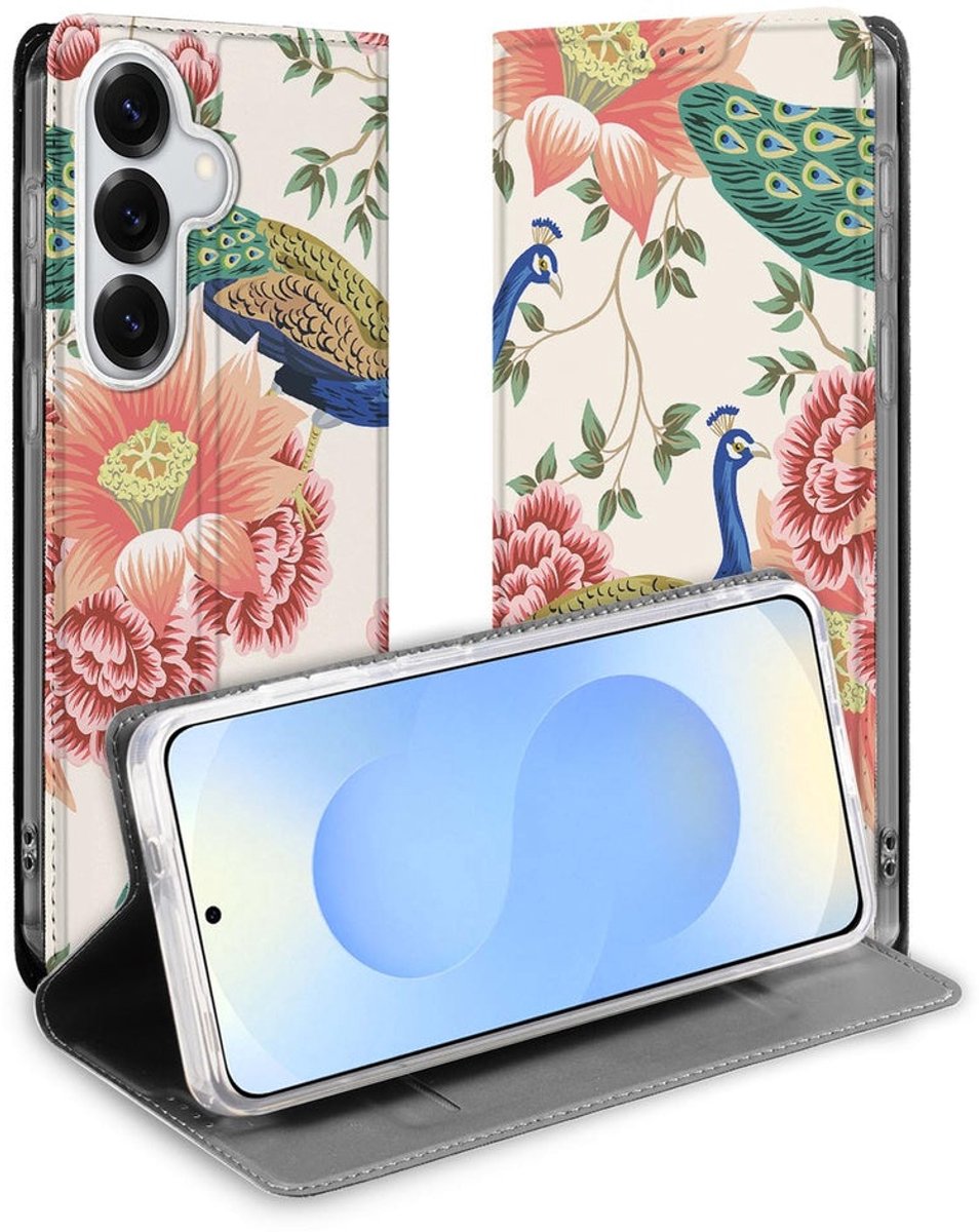 Book Cover Samsung Galaxy S26 Pink Peacock