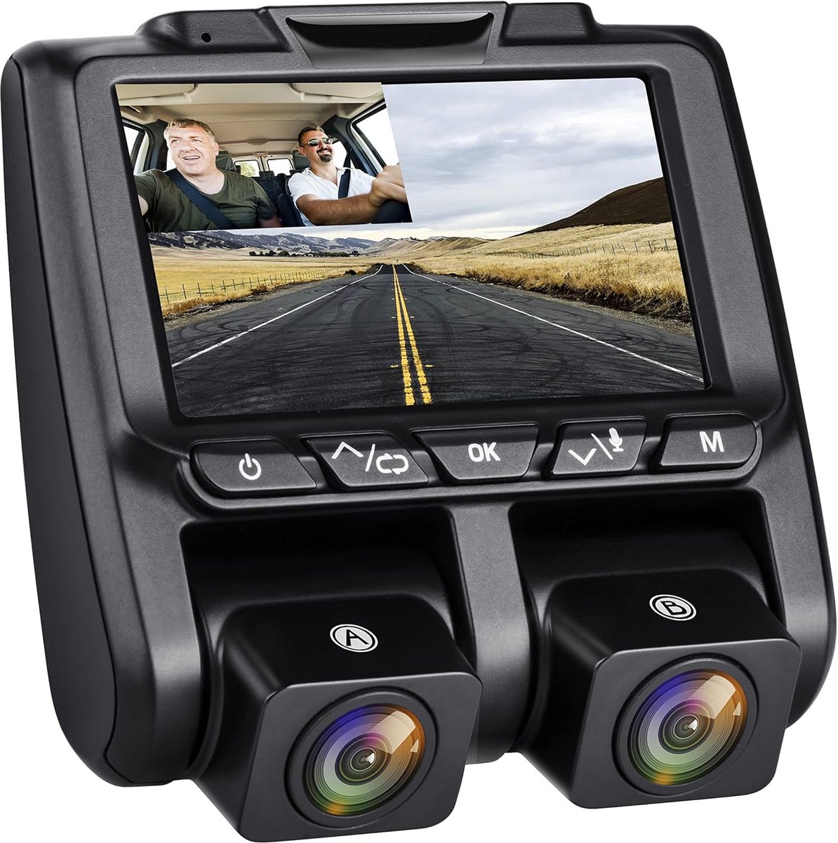 Dashcam voor Auto - Dual - Camerabewaking - Full HD - Zwart - Veiligheid