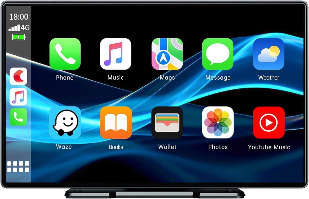 Autoradio met Klapscherm - Apple Carplay Scherm - Bluetooth Radio - Entertainment