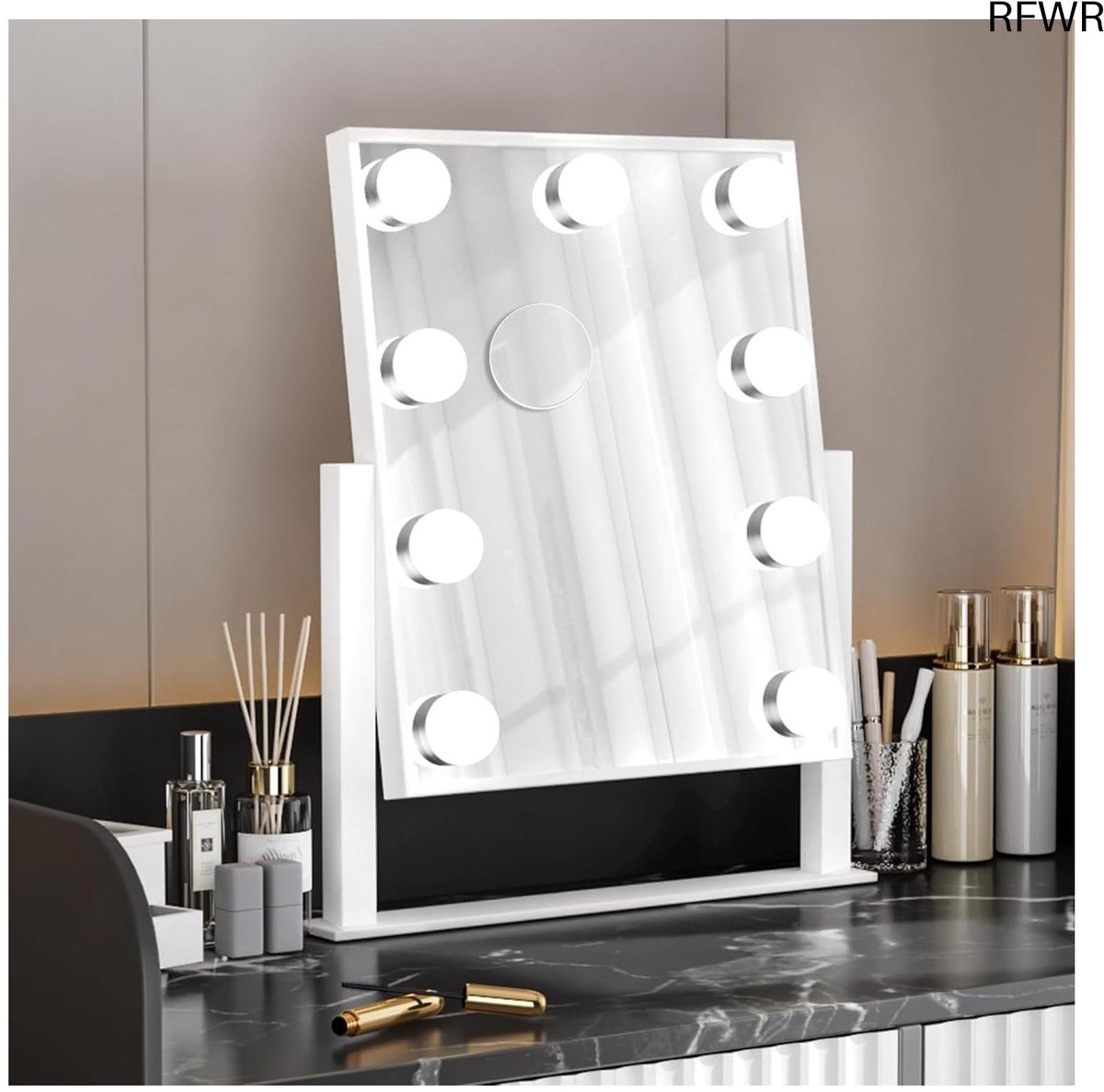 Hollywood Spiegel met Verlichting - Make Up Spiegel - Make Up Tafel - Decoratie