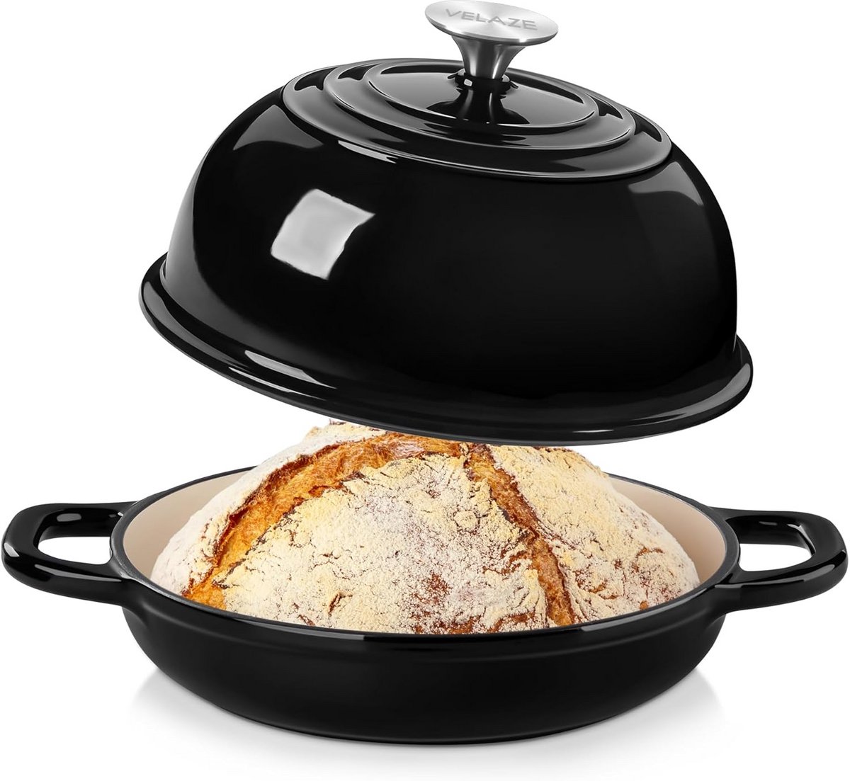 Broodbakvorm met Deksel Zwart voor Ovenbakken