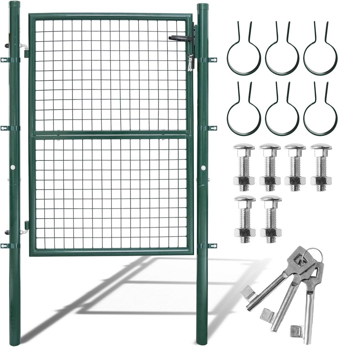 Tuindeur Hek - Tuinpoort Hekwerk - Perceel Afbakenen - Verzinkt Staal - 100 x 100 cm - Gro