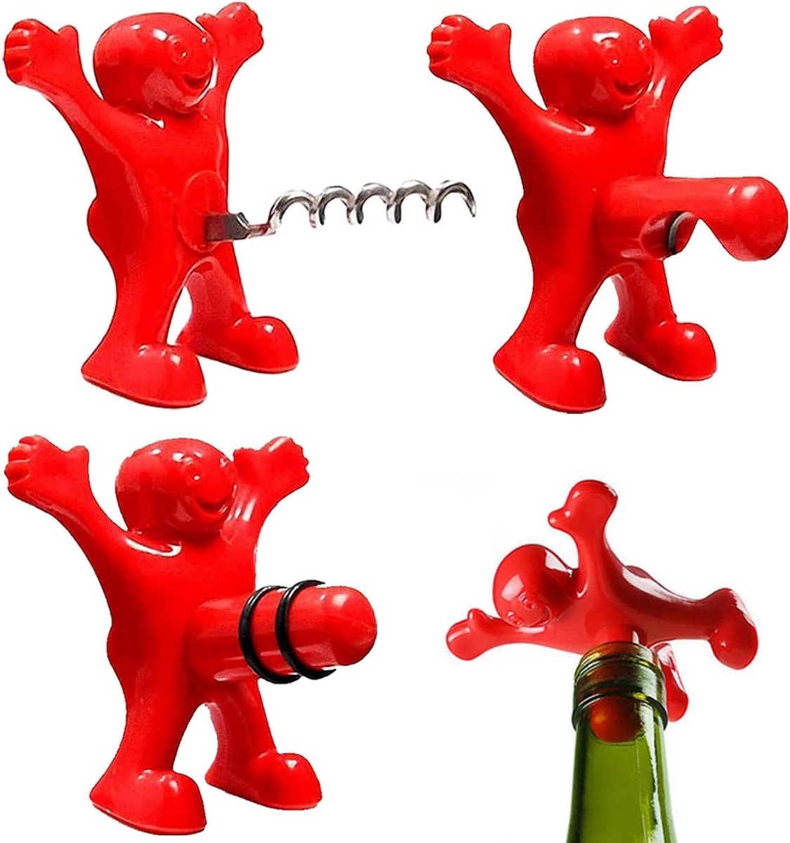 Grappige Flesopener en Kurkentrekker - Perfect Cadeau voor Mannen