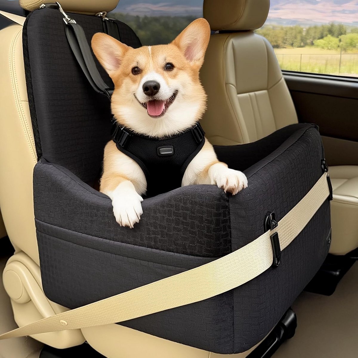Honden Autostoel – Reisstoel Hond – Veilig Reizen – Voor Alle Levensfases – 51 x 48 x 60 cm – Grijs Honden Autostoel – Reisstoel Hond – Veilig Reizen – Voor Alle Levensfases – 51 x 48 x 60 cm – Grijs