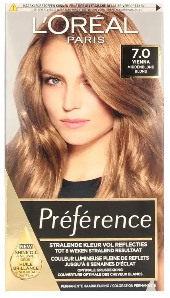 L’Oréal Paris Préférence 7 - Midden Blond - Haarverf met Color extender