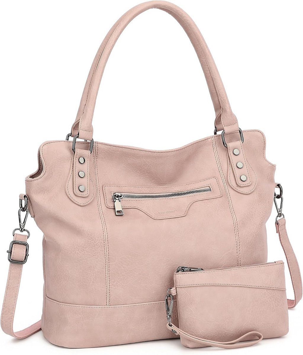 Grote Dames Handtas Shopper Schoudertas Set