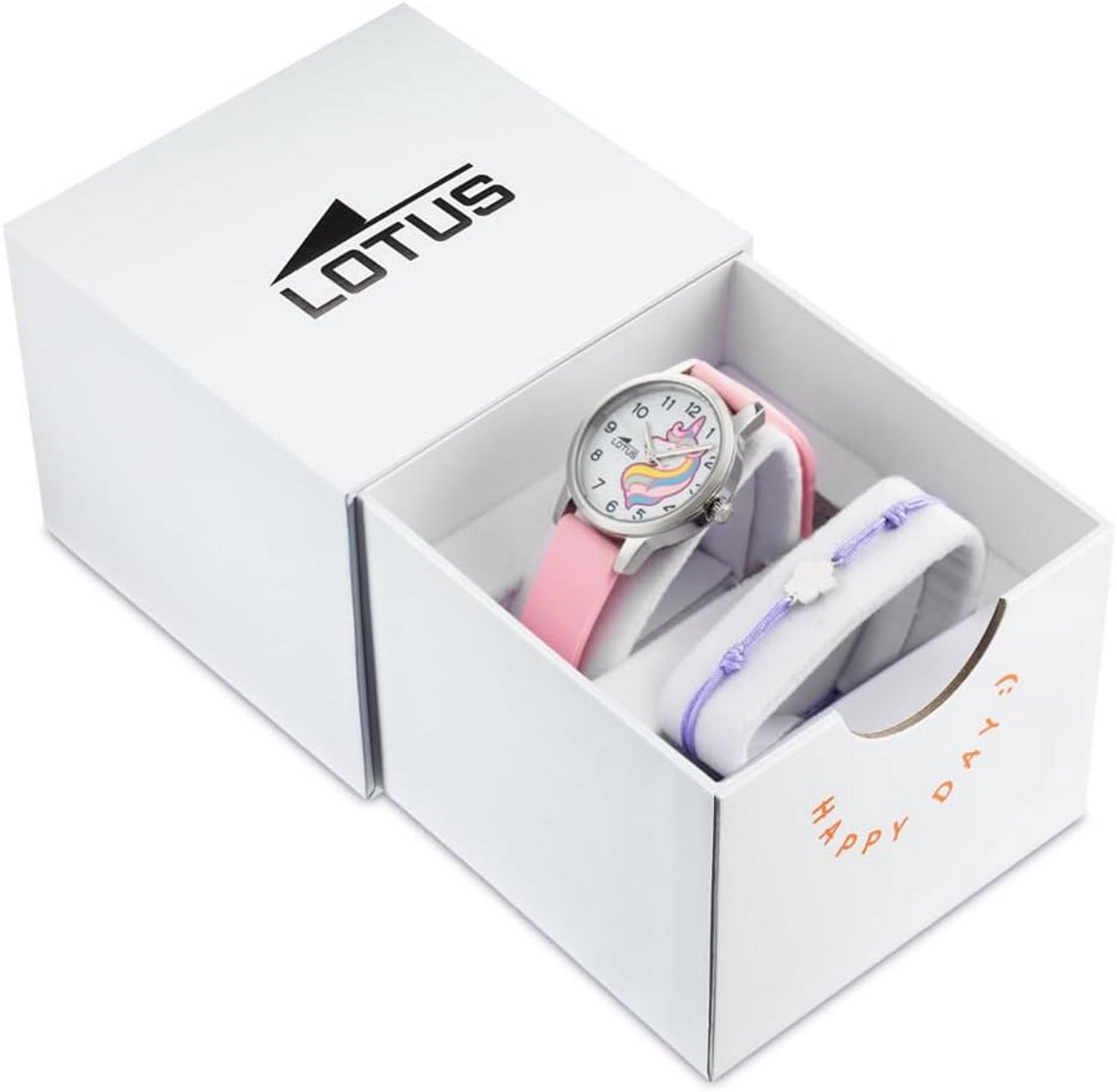 Analoge Kinderhorloge Meisjes Roze Rubberband - Waterdicht 5 ATM - Inclusief Geschenkarmband