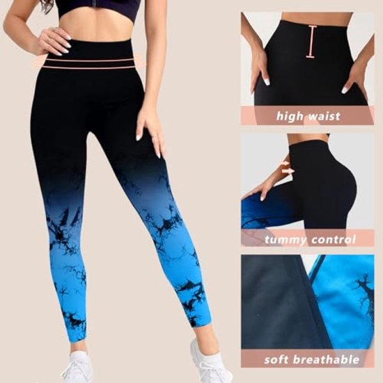 Dames sportlegging met hoge taille - vormgevend en ondoorzichtig - voor yoga en fitness — afbeelding 4