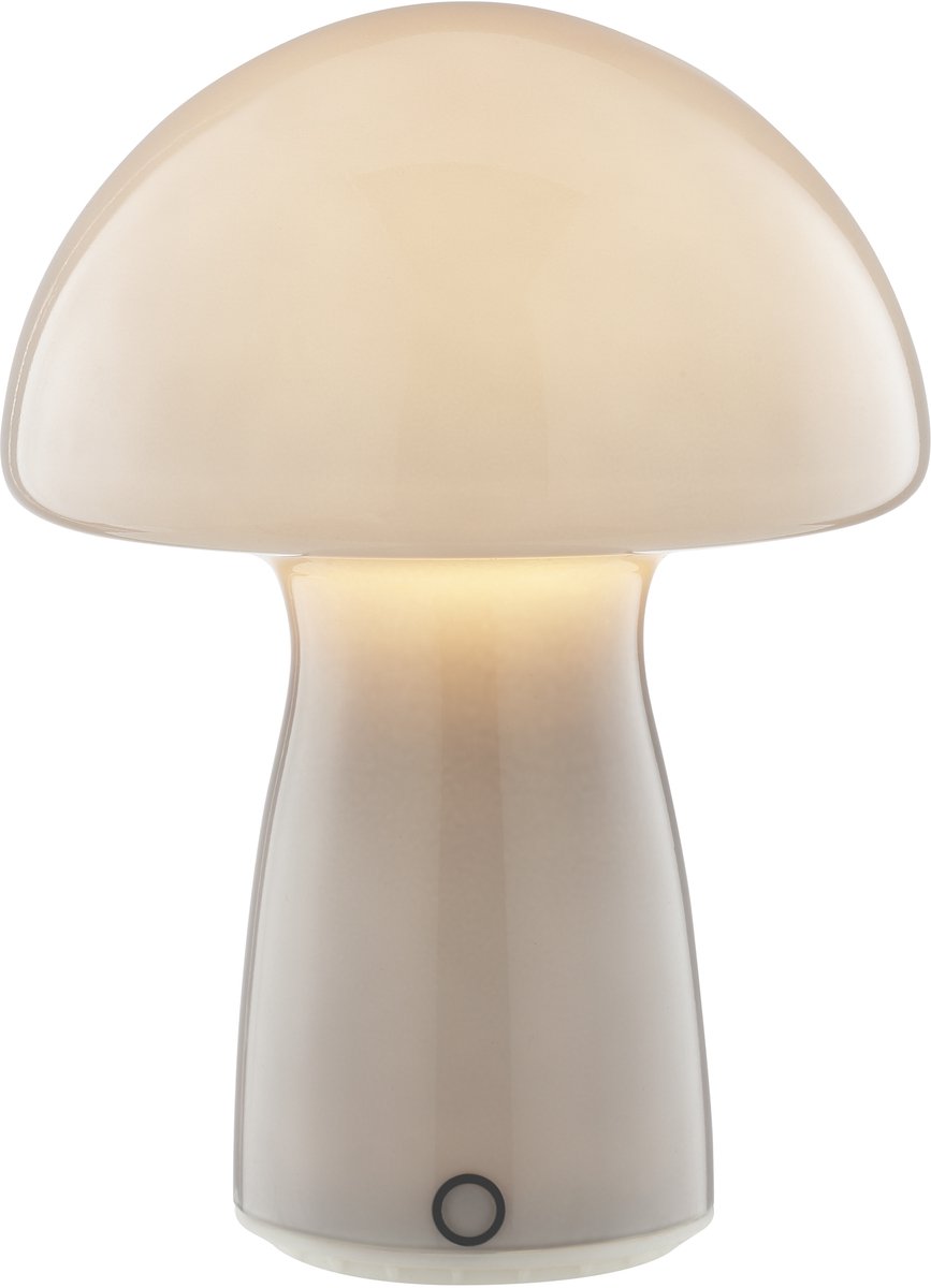 Brilliant Erik - Tafellamp - LED 2.5W - 2700K - 250lm - USB-oplaadbaar - 3-step-dimbaar - Grijs