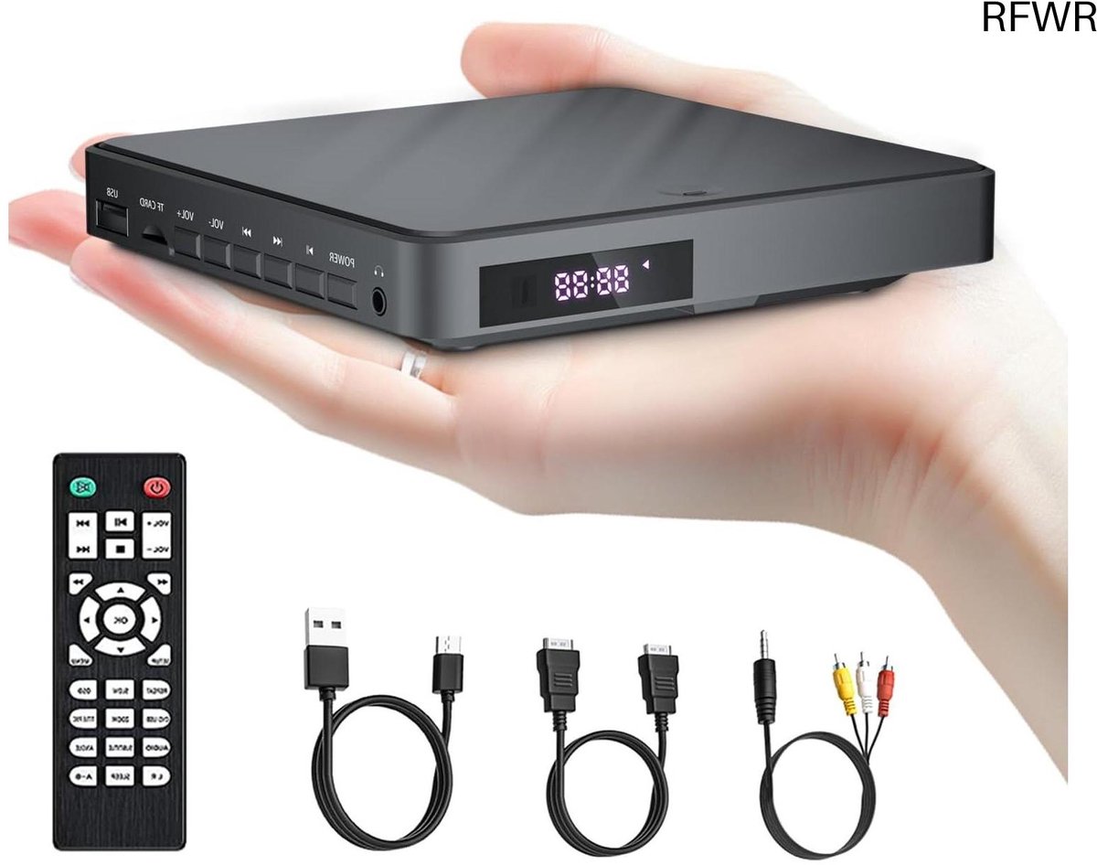 DVD Speler met HDMI - Externe DVVD Speler - Zwart - Video speler