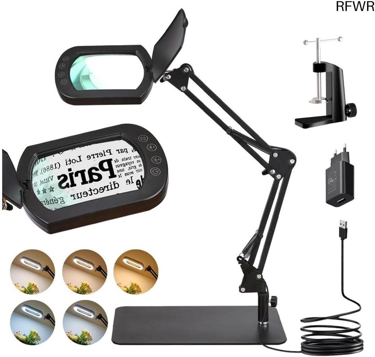 Loeplamp met Standaard - Lamp met Led Verlichting - Precisie