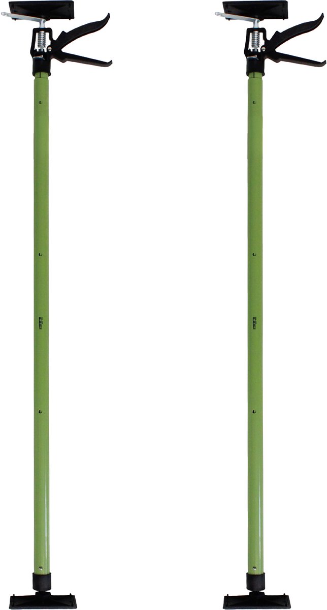 TRUTZHOLM - Plafondsteun - Telescopisch 115-290 cm - 45° Kantelbaar - Eenhandbediening - Gemonteerd - Set van 2