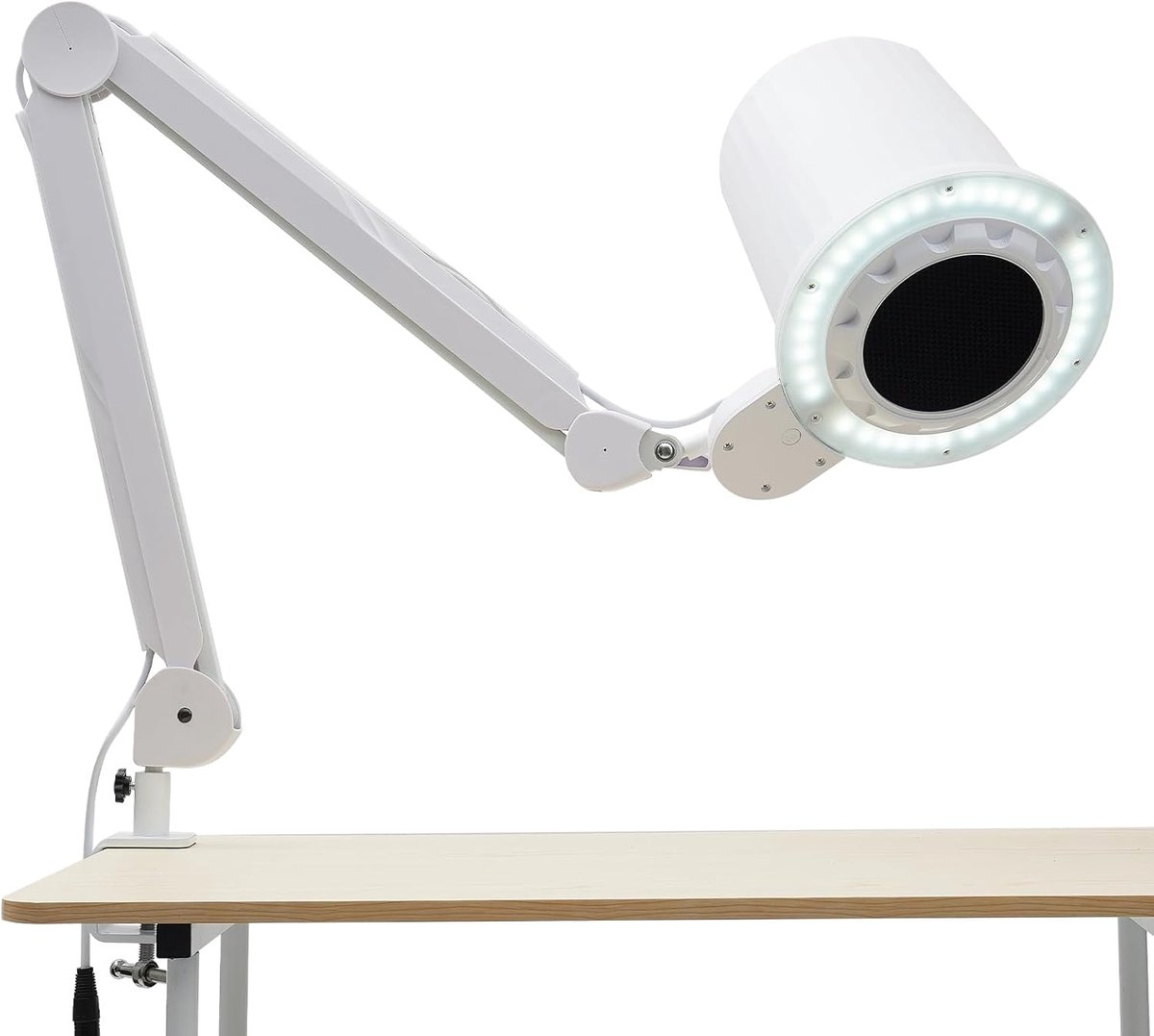 Nagelstofzuiger - Stofafzuiging nagels - Nagelstyling Salon - Verstelbare LED Verlichting - 55 Watt