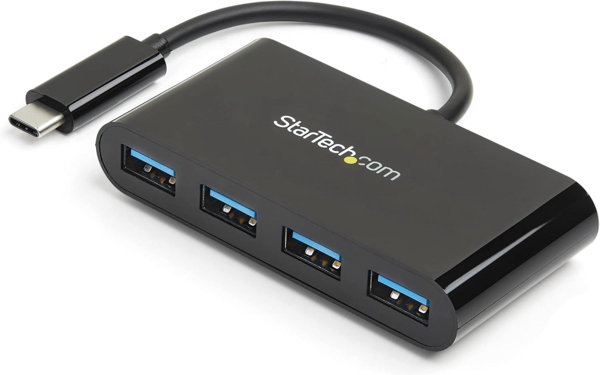 4-poorts USB 3.0 Hub - Compact - USB-A - USB Type C Hub