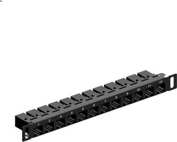 12 Poorts Patchpaneel - Netwerk Paneel - Server Rack - CAT6 Snelheid - 05U Formaat - Metaal