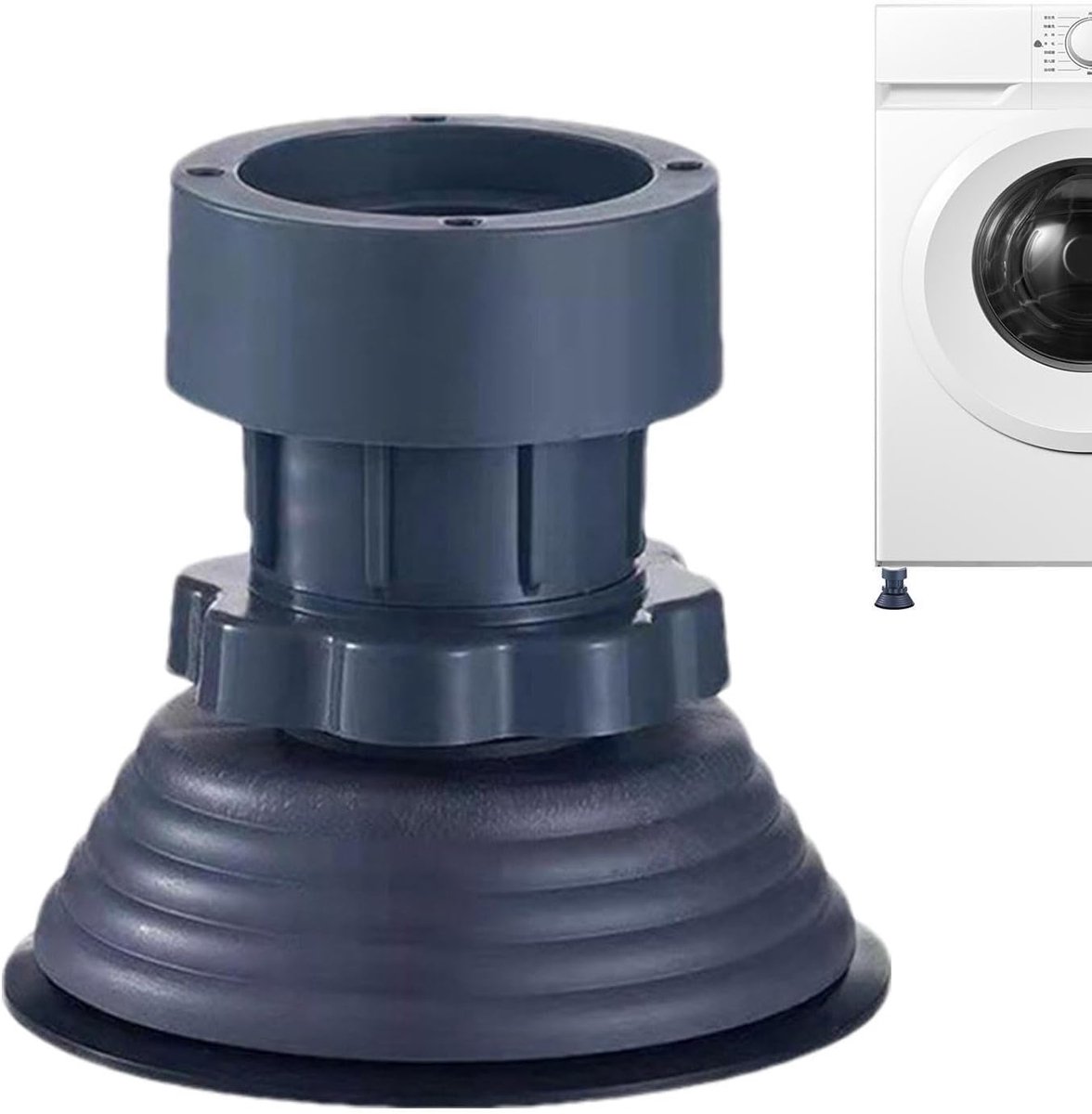 Wasmachine Trillingsmat - Antislip Apparaatvoeten - Apparaten Stabiliseren - Verhoogt Contactoppervlak - 12 x 8.5 cm