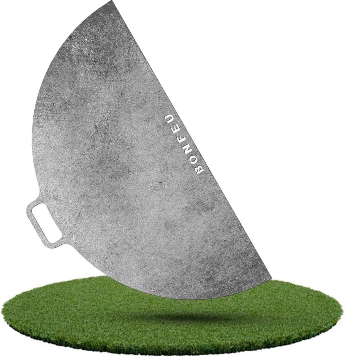 Plancha Grillplaat Rond - Bakplaat Plancha - Buiten Koken Grillen - Hoogwaardig Legierter Stahl - 120cm Diameter - Zilver