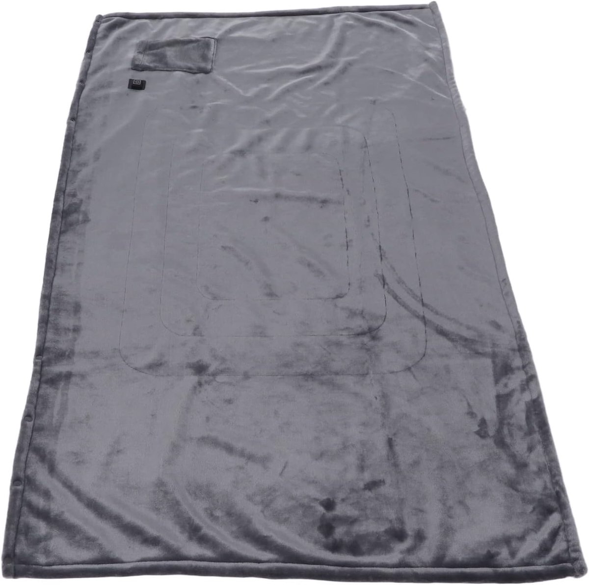 Verwarmde Deken - Elektrische Plaid - Snelle Warmte - Verdikt Flanel - 140x80cm - Grijs