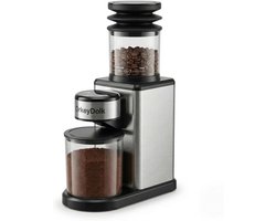 Elektrische Koffiemolen - Roestvrijstaal Kegelmolen - Verse Koffie Thuis - 25 Maalgraad Instellingen - Compact Ontwerp